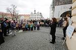 Připomínka 30. výročí sametové revoluce na náměstí v Litoměřicích