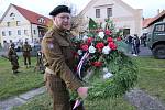 Ve Slatině na Litoměřicku se v pátek 17.listopadu vzpomínalo na Josefa Nováka, radistu a střelce z jednotky RAF.