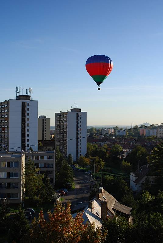 Balón nad Litoměřicemi.