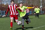 Fotbalisté Brozan (v pruhovaném) porazili v přípravném duelu Přední Kopaninu. 