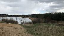 Pískovna Dobříň u Roudnice nad Labem.