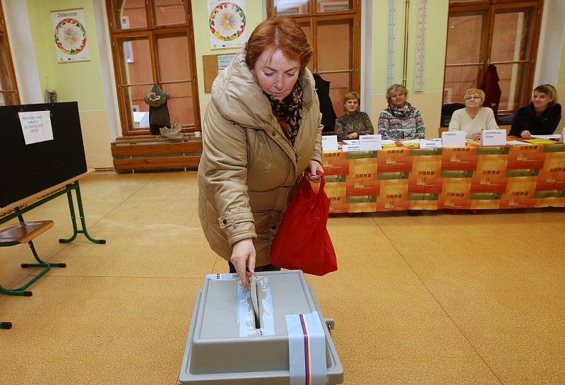 Prezidentské volby v Třebenicích na Lovosicku. Sobota 13. ledna