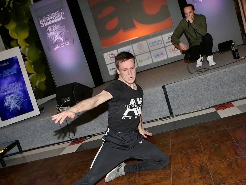 Tanečníci z Break dance Litoměřice Pavel Hajduch a Pavel Zajíček