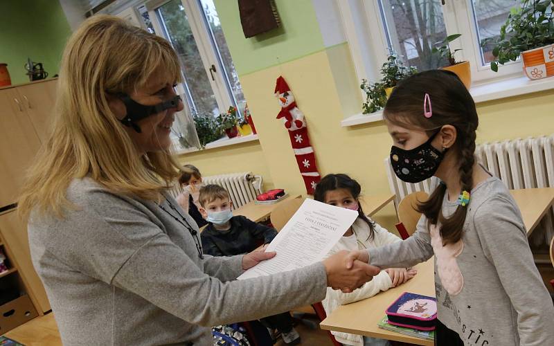 Pololetní vysvědčení v ZŠ Masarykova v Litoměřicích