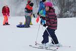 Sáňky, boby i snowboardy. Lyžařský areál u Tašova praskal ve švech