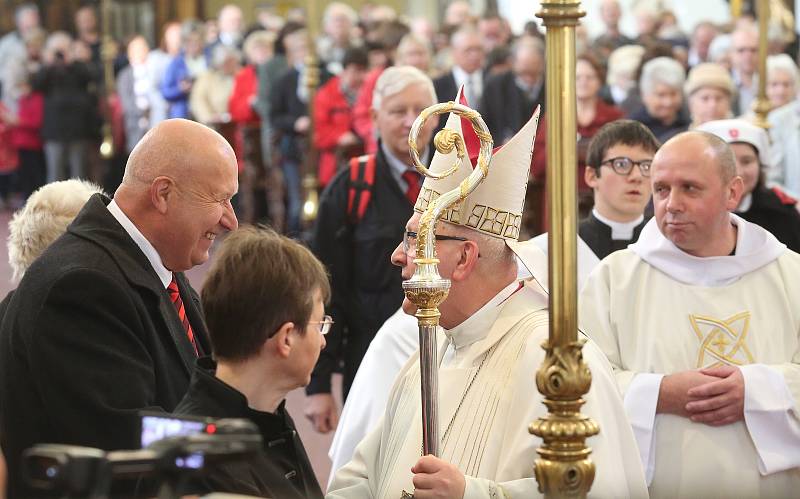 Litoměřický biskup Jan Baxant slavil kulaté narozeniny.