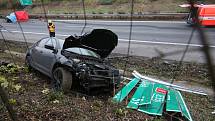 Tragická dopravní nehoda na dálnici D8 u Lukavce
