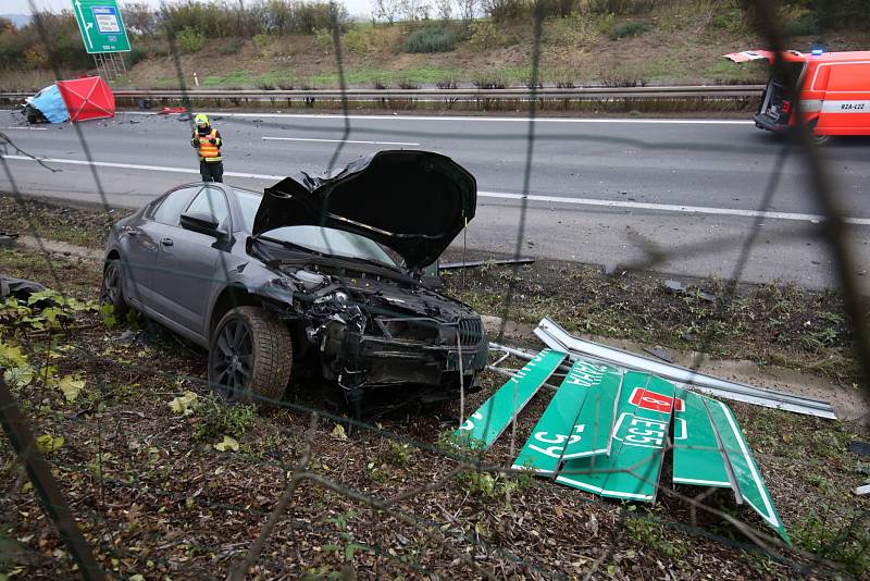 Tragická dopravní nehoda na dálnici D8 u Lukavce