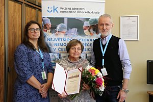 Vedení Krajské zdravotní ocenilo věrné zaměstnance v Nemocnici Litoměřice