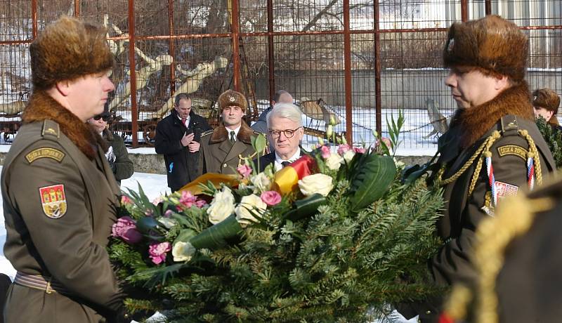 Uctění památky obětí holocaustu v Litoměřicích