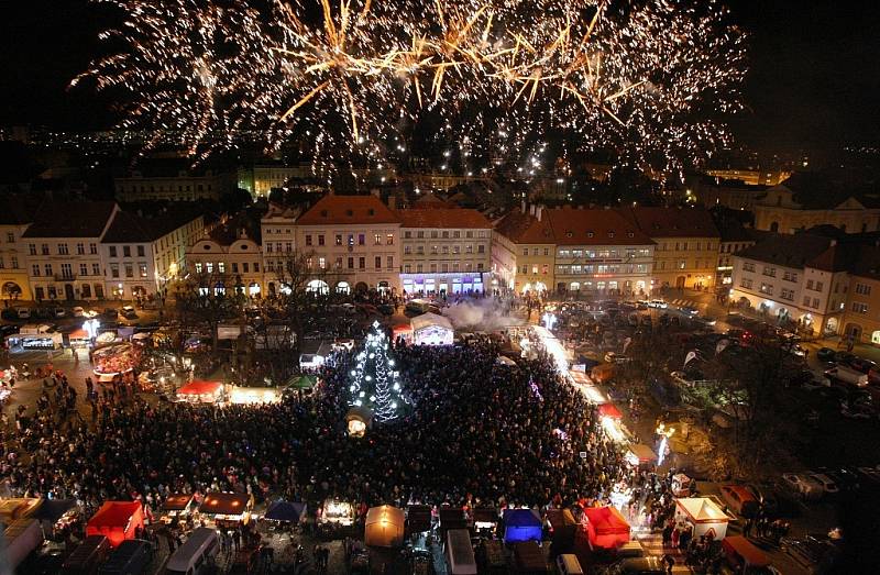 Slavnostní rozsvícení vánočního stromu v Litoměřicích