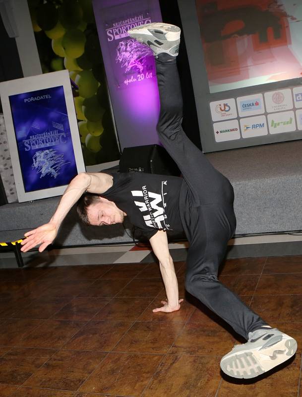 Tanečníci z Break dance Litoměřice Pavel Hajduch a Pavel Zajíček