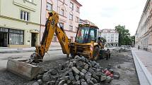 Rekonstrukce ulice Palachova pokračuje.