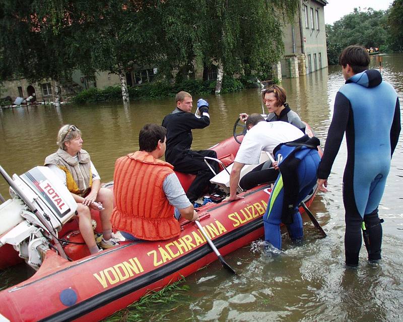 Povodeň 2002, 16. srpen - Lovosice