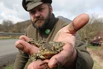 DANIEL PITEK hospodaří v okolí Milešova. Je známým ochráncem přírody. Zapojuje se například do záchrany žab. 