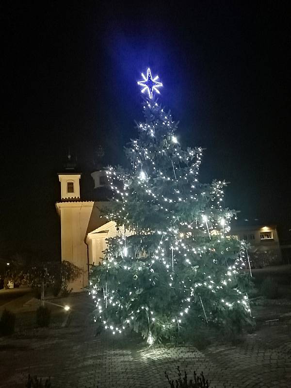 Vánoční strom ve Chvalíně