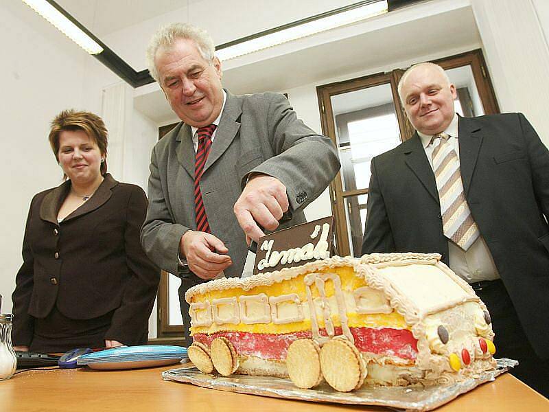 Miloš Zeman v Litoměřicích.