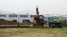 V Lovosicích pokračuje výstavba nového výjezdového stanoviště zdravotnické záchranné služby