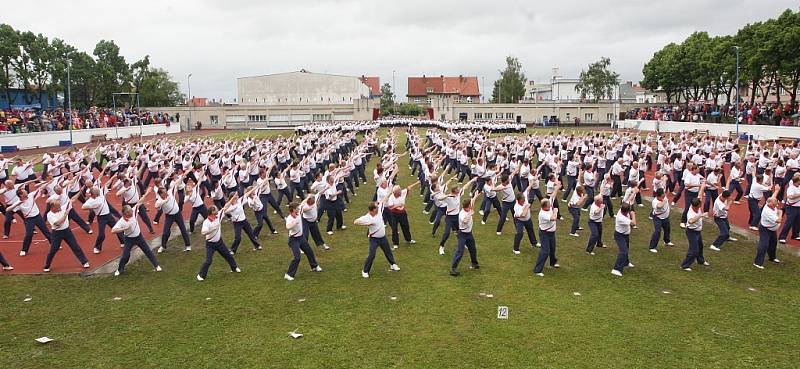 Sokolové cvičili v Roudnici.