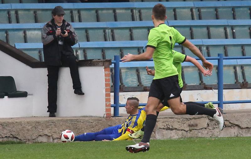 Fotbalový zápas FK Litoměřicko a Vyšehrad, ČFL 2018/2019