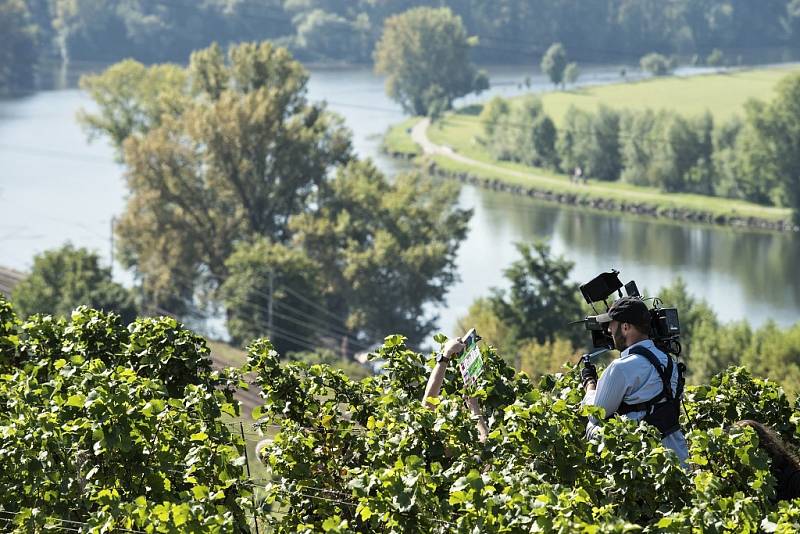 Natáčení filmu Jan Palach ve Velkých Žernosekách. Hlavní postavu ztvárnil Viktor Zavadil