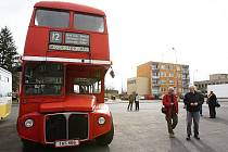 Historický anglický doubledecker v Lovosicích.