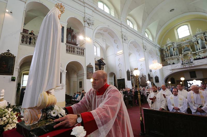 Milostná socha Panny Marie Fatimské zavítala do Litoměřic.