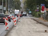 Opravy silnic v Litoměřicích, ilustrační foto.