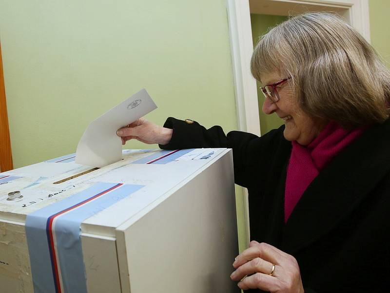 Prezidentské volby v Siřejovicích na Lovosicku. Sobota 13. ledna