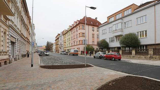 Palachova ulice má za sebou první část rekonstrukce. Nyní probíhá druhá etapa oprav.