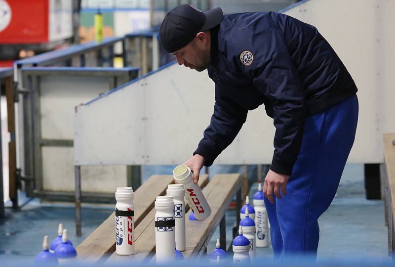 Utkání Litoměřic (v modrém) proti Jihlavě