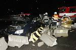 Vážná dopravní nehoda v Lovosicích, pondělí 9.1.2012.