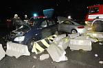 Vážná dopravní nehoda v Lovosicích, pondělí 9.1.2012.