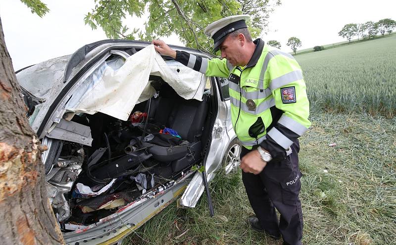 Tragická nehoda u Vrbic u Mšeného-lázní