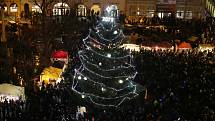 Rozsvícení vánočního stromu na Mírovém náměstí v Litoměřicích