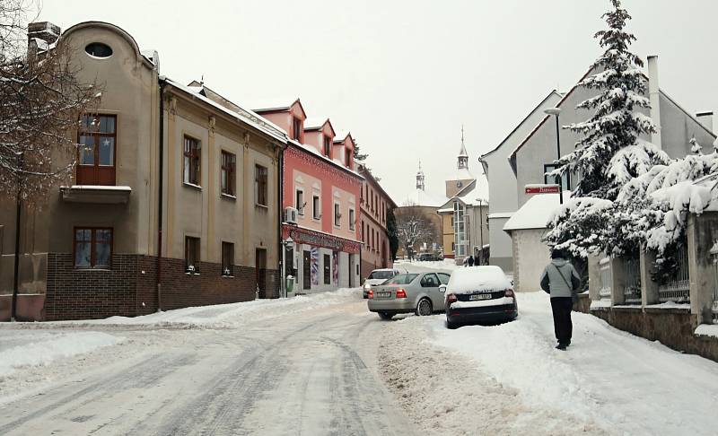 Sníh na Litoměřicku, 8. února 2021