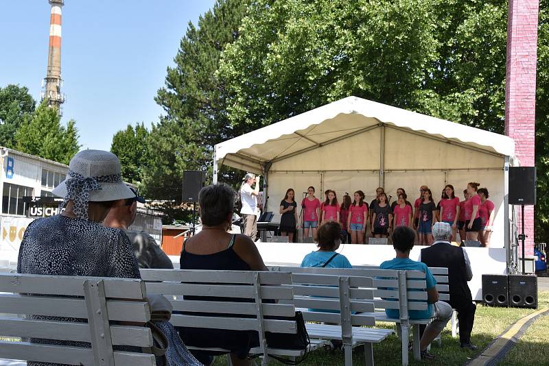 Na Zahradě Čech v Litoměřicích se v neděli odehrál Senior Fest. Senioři měli možnost si zazpívat známé písně a absolvovat workshopy. Nechyběla ani Cimbálovka Petera Goryczka.