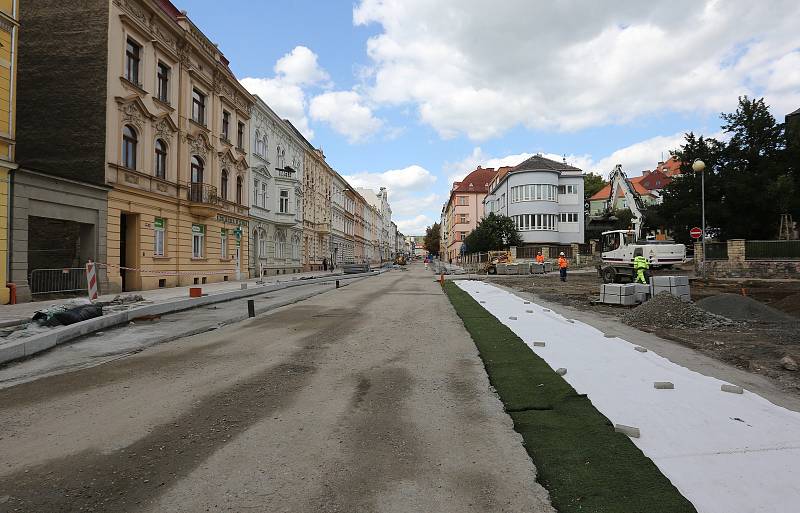 Rekonstrukce ulice Palachova pokračuje.