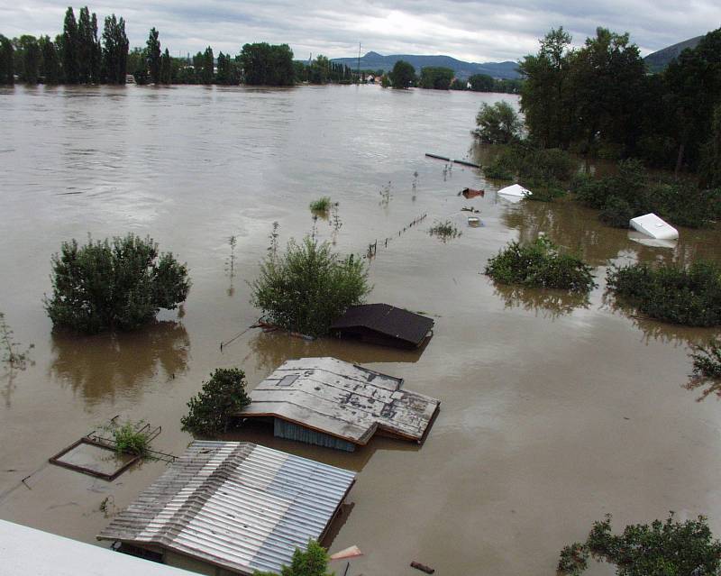 Povodně v roce 2002 na Litoměřicku.