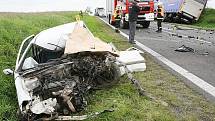Tragická dopravní nehoda u Liběšic - středa 8. září 2010.
