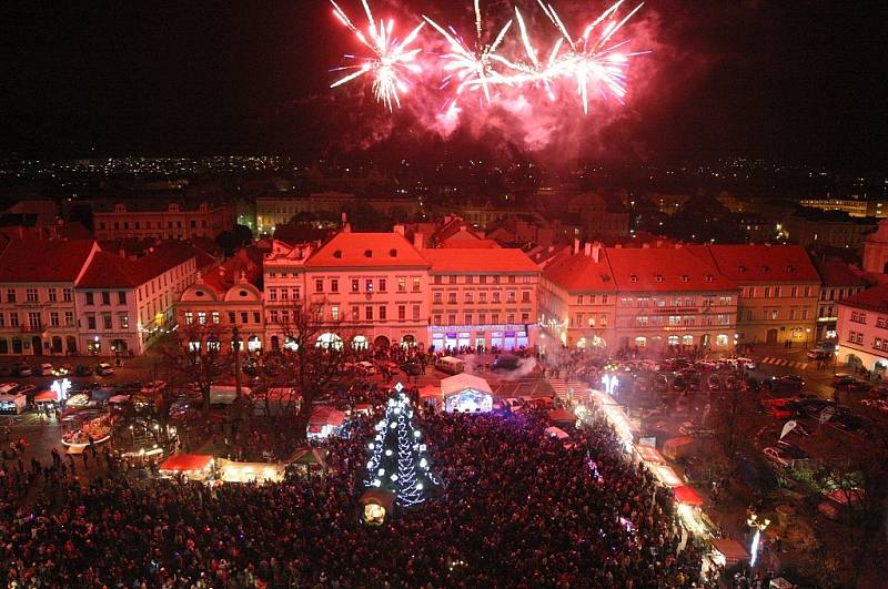 Slavnostní rozsvícení vánočního stromu v Litoměřicích