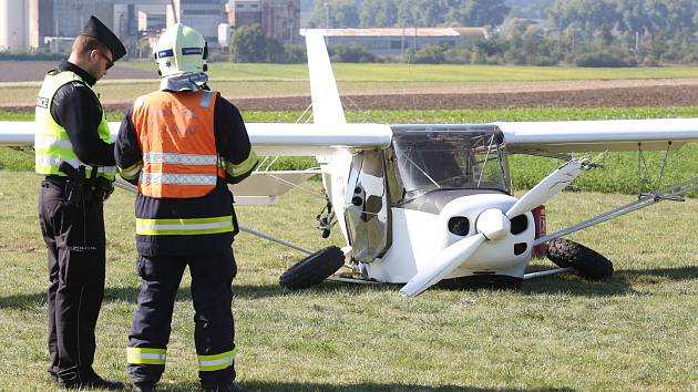 Nehoda ultralehkého letadla u Hrušovan.