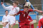 Přípravný fotbalový duel ČR U16 - Švýcarsko U16 1:1.