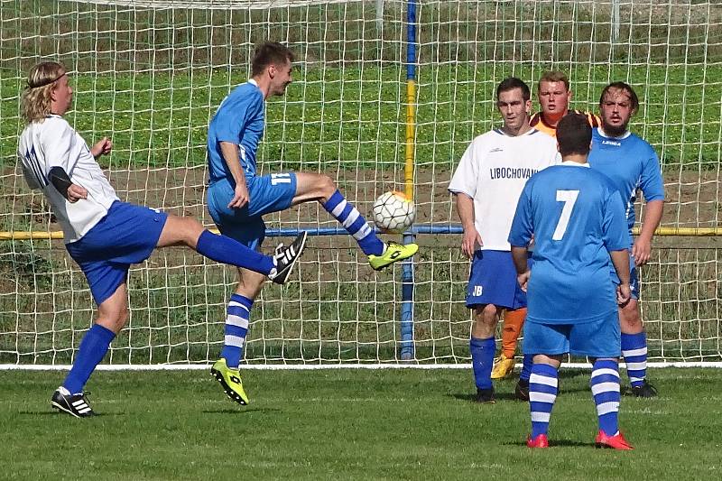 IV. třída: Libochovany (v bílém) - Prackovice n. L.