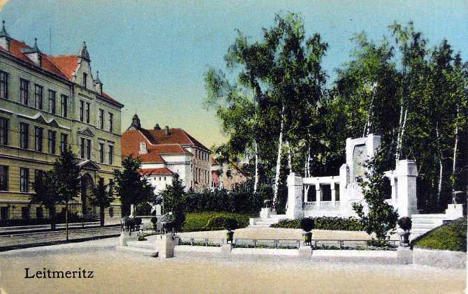 Historické foto Litoměřic z roku 1903.