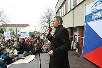 Demonstrace v Roudnici.