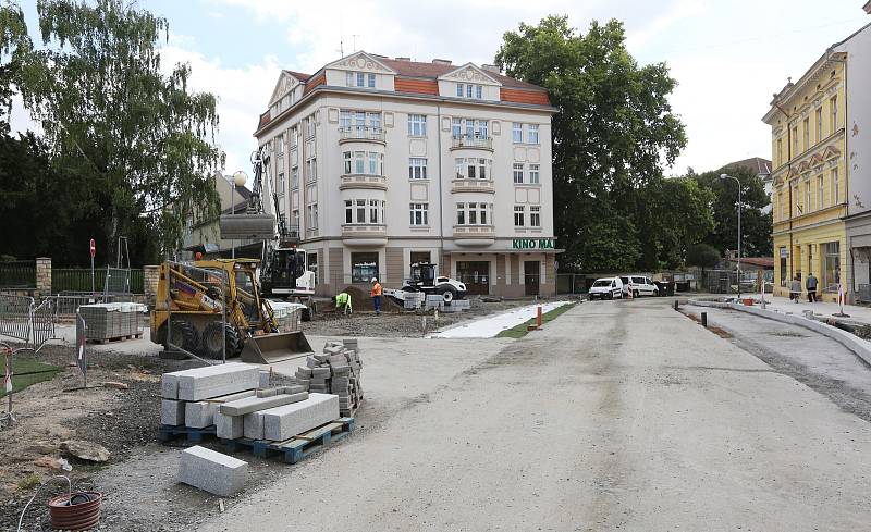 Rekonstrukce ulice Palachova pokračuje.