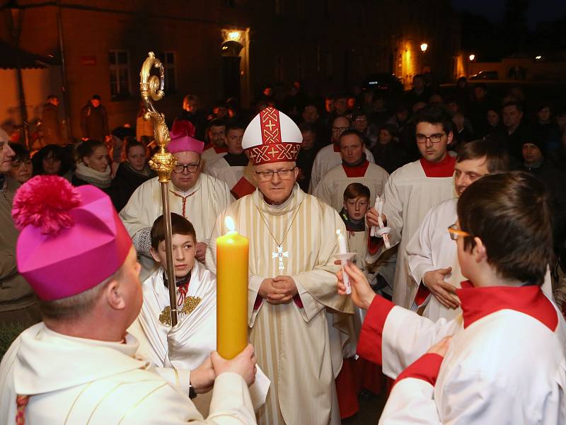 Velikonoční vigilie v katedrále sv. Štěpána v Litoměřicích