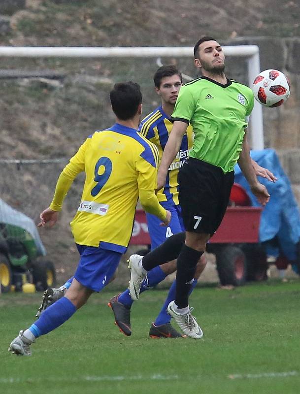 Fotbalový zápas FK Litoměřicko a Vyšehrad, ČFL 2018/2019