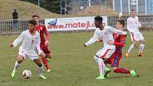 Přípravný fotbalový duel ČR U16 - Švýcarsko U16 1:1.